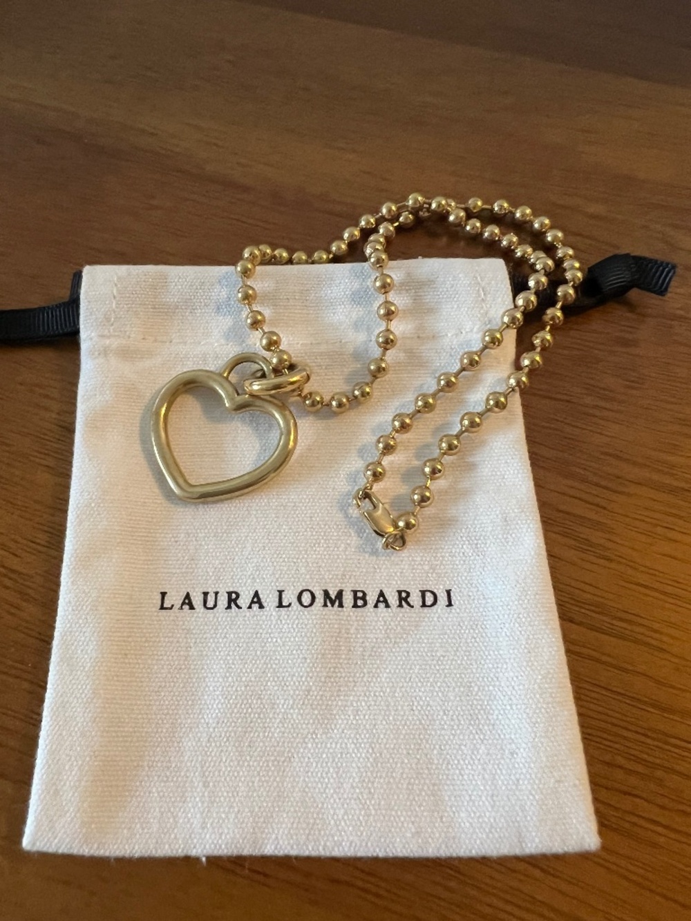 Laura Lombardi Teresa Pendant Necklace Gold – Rare / Discontinued